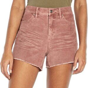 GAP Women's Corduroy Shorts 4 in Raw Edge Hem Cut Off Rose Size 2 - NWT $49.95